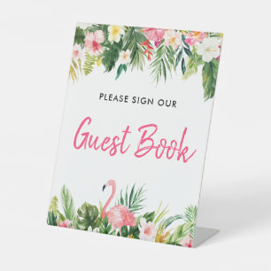 Signe De Table SYMBOLE Flamant rose Tropical Luau Notre SYMBOLE G