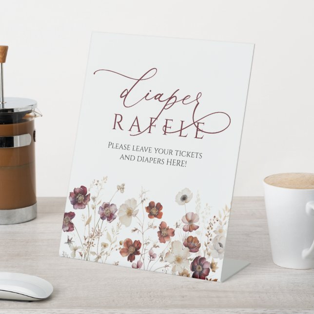 Signe De Table SYMBOLE Fleur sauvage DU Baby shower-Brouiller D'A (In SItu)