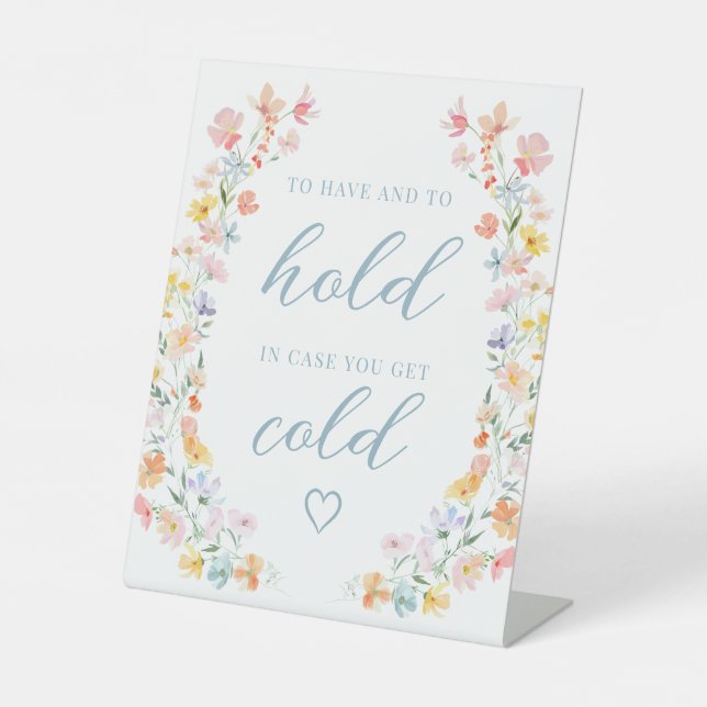 Signe De Table Symbole général Mariage Pastel Meadow Flower (Recto)