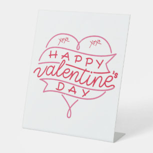Signe De Table SYMBOLE Heureuse Sainte-Valentin POUSSIÈRE