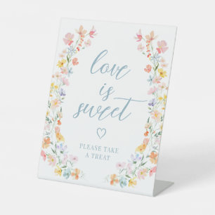 Signe De Table Symbole Mariage Pastel Meadow Flower Treat Favoris