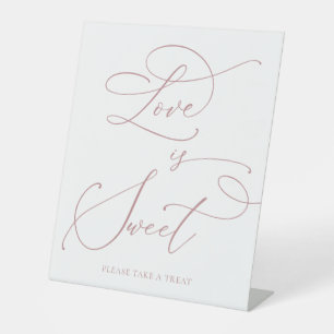 Signe De Table Symbole minimaliste Rose Dusty de Sweet Love