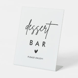 Signe De Table Symbole moderne du bar-dessert Mariage