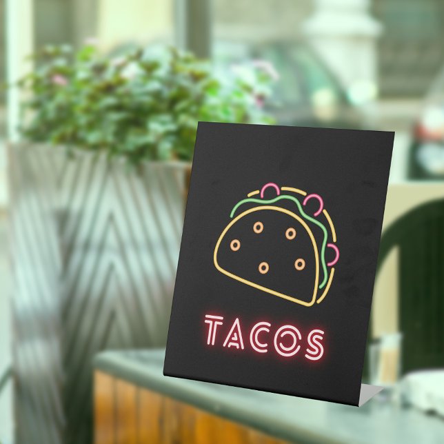 Signe De Table SYMBOLE NEON Tacos (Créateur téléchargé)