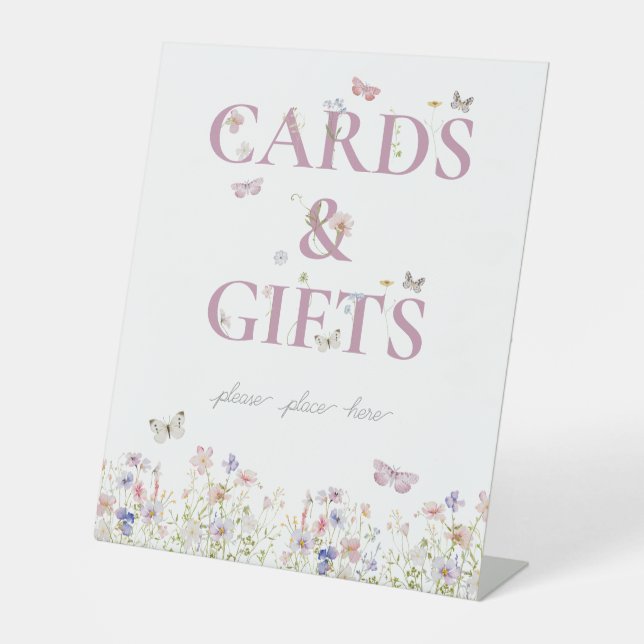 Signe De Table Symbole Petit Papillon 1er Anniversaire Cartes et  (Recto)