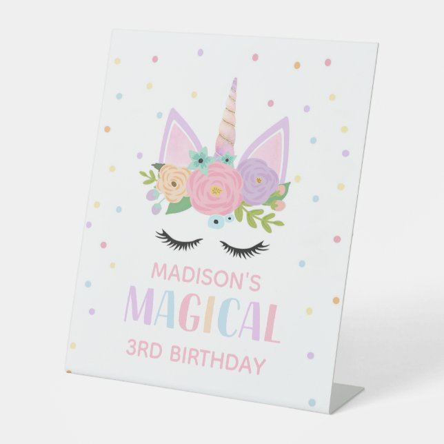 Signe De Table SYMBOLE PIÉTONNIER DE L'Unicorne (Recto)