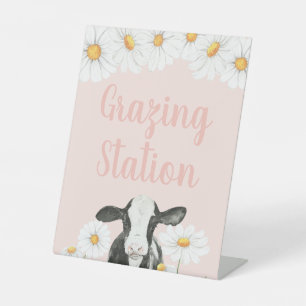 Signe De Table Symbole Saint-Cow Daisy rose Anniversaire