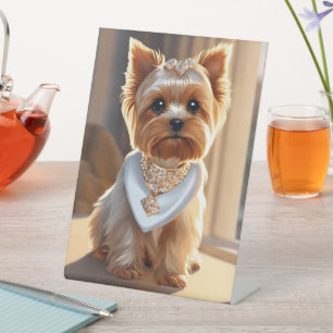 Signe De Table Symbole Yorky-Pedestal