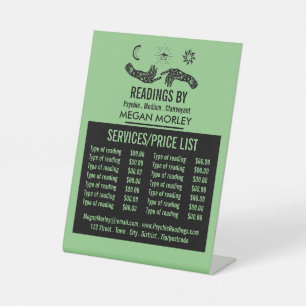 Signe De Table Symboles Mystiques, Liste de prix de lecture Psych