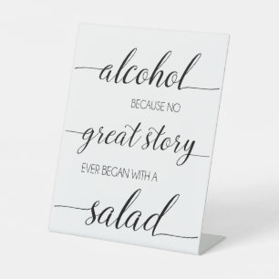 Signe De Table Sympathique Barre d'alcool Signal