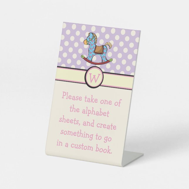 Signe De Table Sympathique Coeur Rocking Horse (Recto)