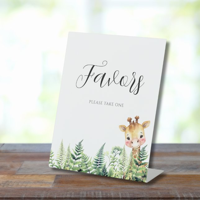 Signe De Table Sympathique Wild One Safari Animal Favoriser Piéde (Créateur téléchargé)