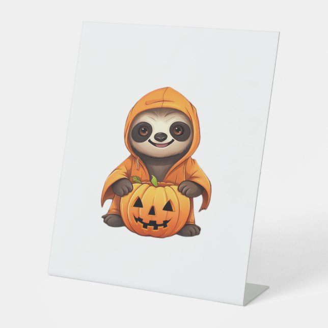 Signe De Table T-shirt classique Halloween Slote Sloth (Recto)