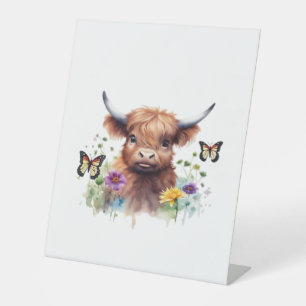 Signe De Table T-shirt classique pour bébé vache de la Highland L