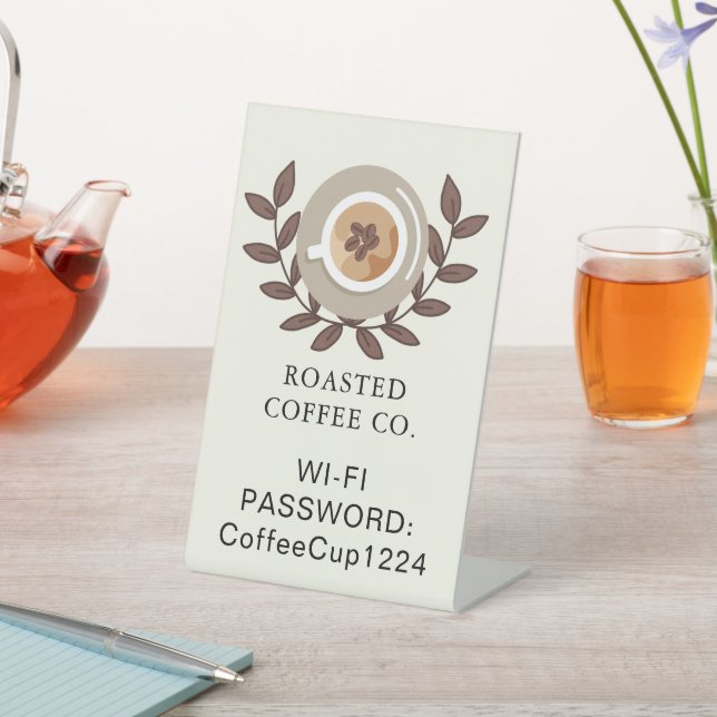 Signe De Table Table de comptoir de café (In SItu)