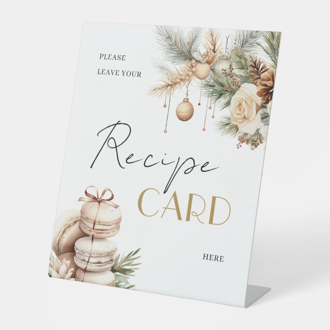 Signe De Table Table de demande de recette de douche de mariée de (Recto)