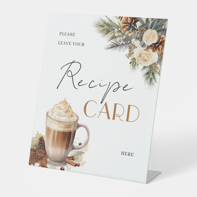 Signe De Table Table de demande de recette de mariage au café flo (Recto)