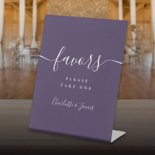 Signe De Table Table de faveurs de mariage à l'écriture moderne v