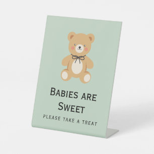Signe De Table Table de friandises pour Baby Shower Ours en Peluc