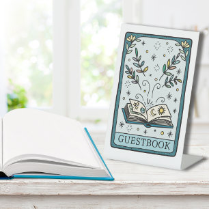 Signe De Table Table de livre d'or pour Baby Shower Tarot