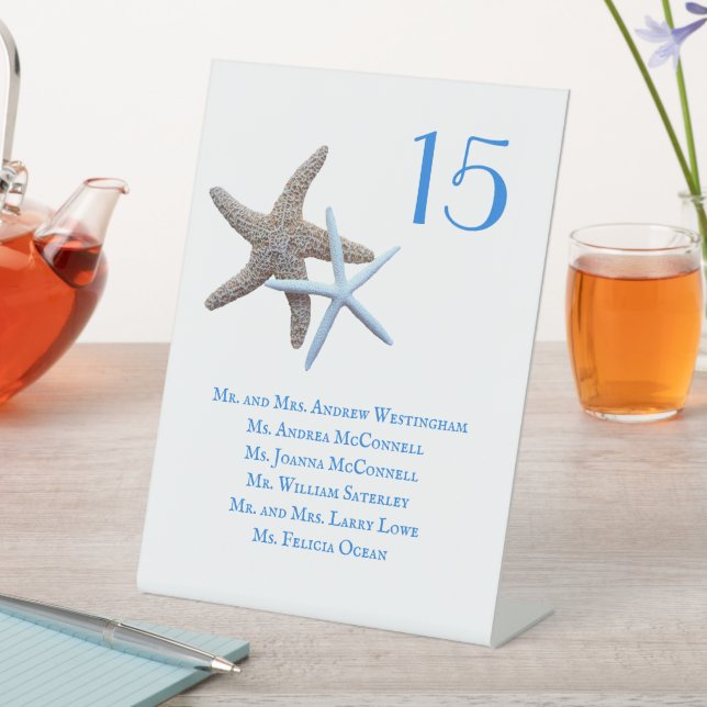 Signe De Table Table De Réception Siège Piédestal Etoiles De Mer (In SItu)