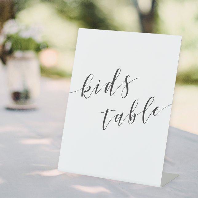 Signe De Table Table d'enfants de mariage de calligraphie moderne (Créateur téléchargé)