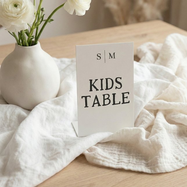 Signe De Table Table des enfants mariage blanc (Créateur téléchargé)