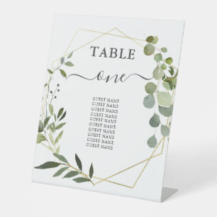 Signe De Table Table mariage de verdure