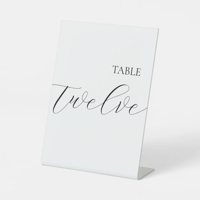 Signe De Table Table Numéro 12 (Recto)