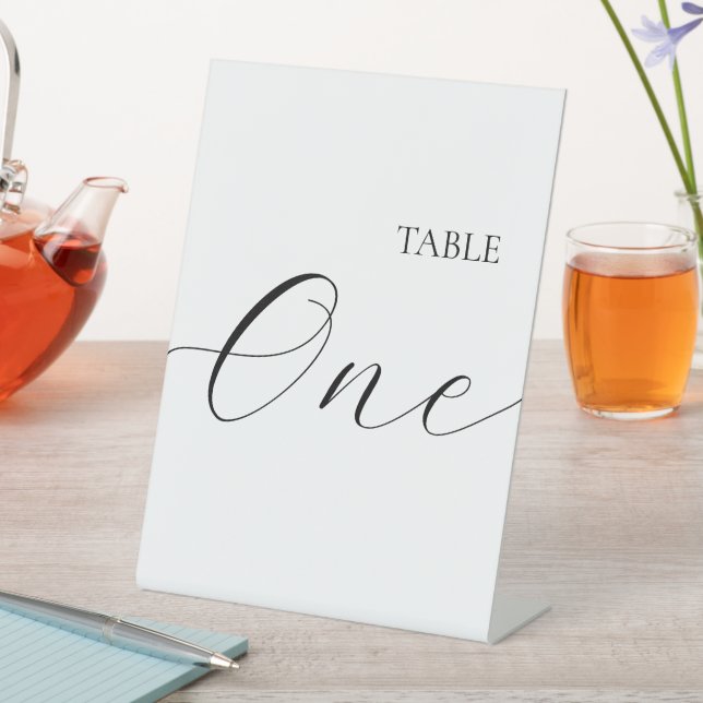 Signe De Table Table Numéro Un  (In SItu)