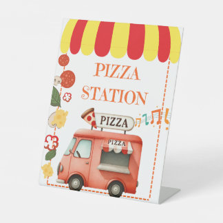 Signe De Table Tabletop Food Signage Pizza Station