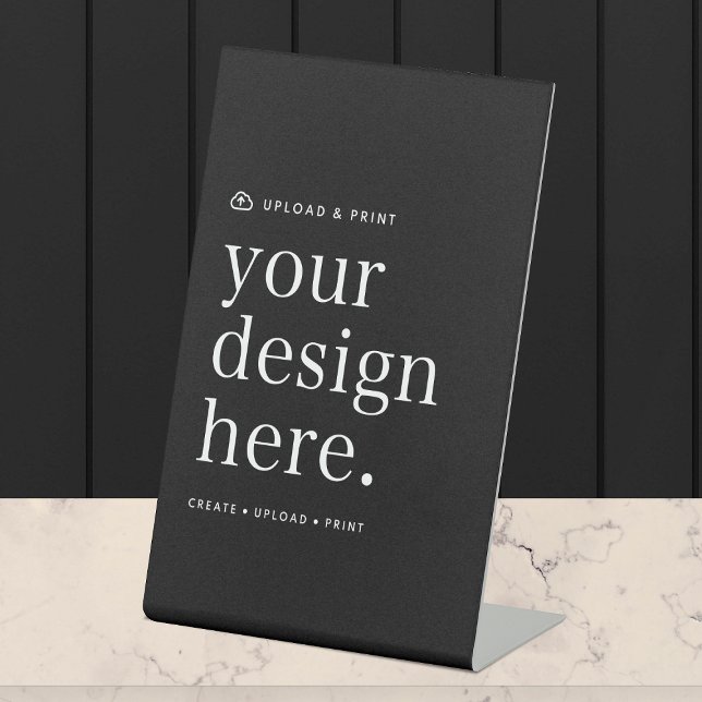 Signe De Table Tabletop Signer votre conception Télécharger 4" x  (Versatile tabletop sign for business, events, weddings, special occasions & more!)