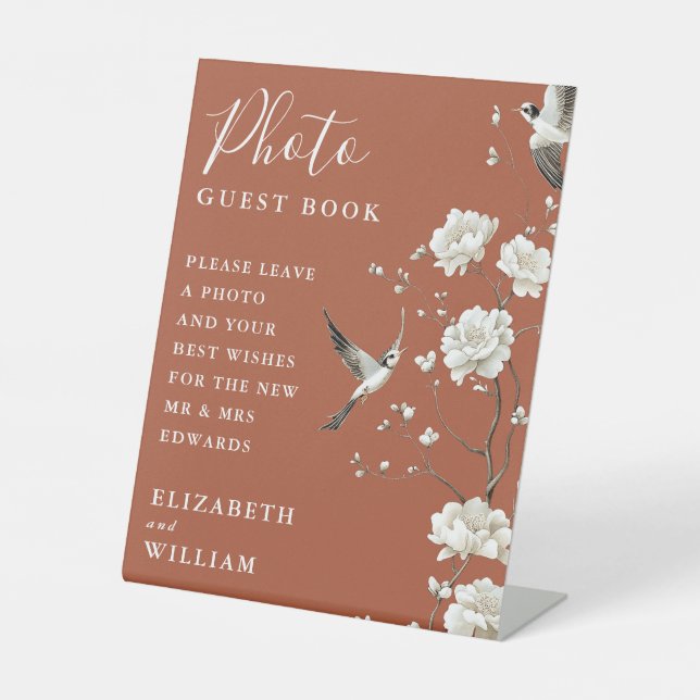 Signe De Table Terracotta Chinoiserie Photo Mariage du livre d'in (Recto)