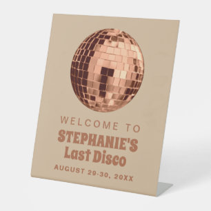 Signe De Table Terracotta Dernier Disco Bachelorette Week-end