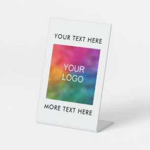 Signe De Table Texte du logo commercial minimaliste personnalisé