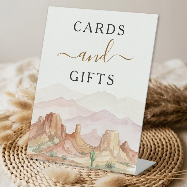 Signe De Table The Watercolor Desert Range Wedding Suite - (Créateur téléchargé)
