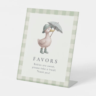 Signe De Table Thème Canard Faveur de Baby Shower sur Table