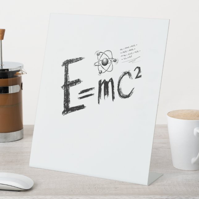 Signe De Table Théorie de la relativité d'Einstein. Formule (In SItu)