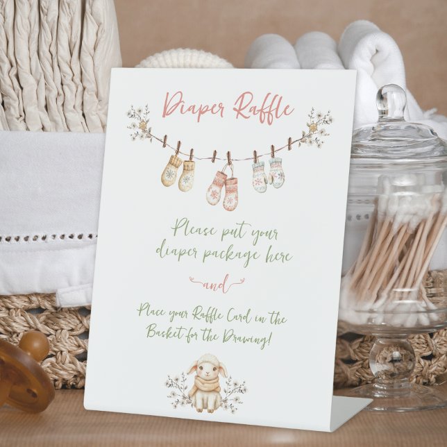 Signe De Table Tirage de couche pour bébé fille bohème hivernale  (Créateur téléchargé)