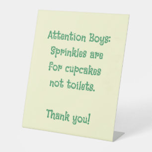 Signe De Table Toilettes d'Humour de salle de bain amusantes