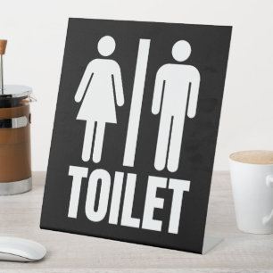 Signe De Table Toilettes Homme Femme Salle de Bain