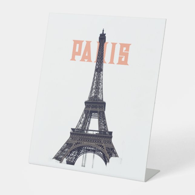 Signe De Table Tour Eiffel vintage Paris Europe (Recto)