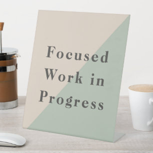 Signe De Table Travail Concentré Ne Pas Déranger Espace Calme Dis