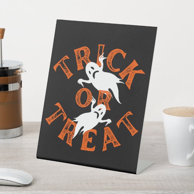 Signe De Table Trick Or Treat (In SItu)