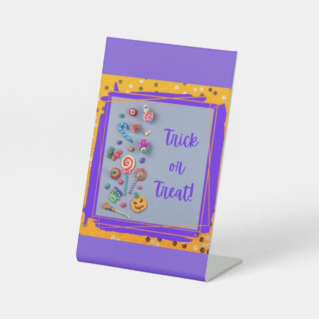 Signe De Table Trick ou Treat ! (Recto)