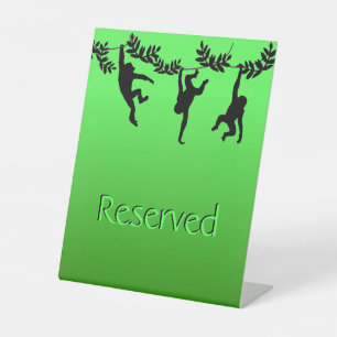 Signe De Table Troupe de singes réservée