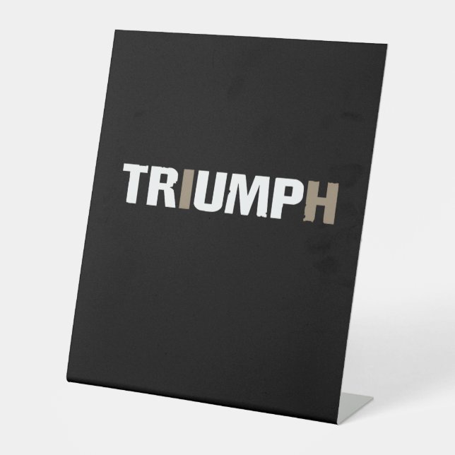Signe De Table Trump Triomphe 47e président des États-Unis (Recto)