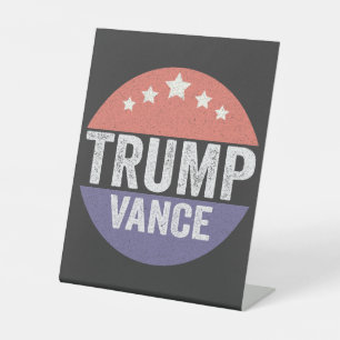 Signe De Table Trump Vance Républicain Élection Américaine Cadeau