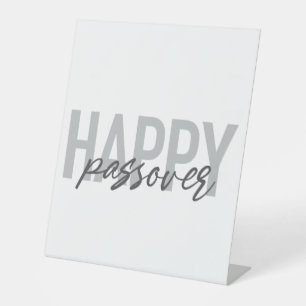 Signe De Table Typographie moderne, simple, cool Happy Passover