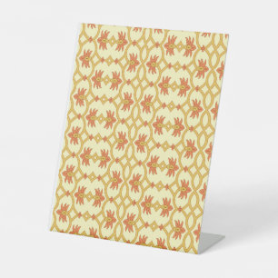 Signe De Table un arrière - plan jaune et blanc avec un